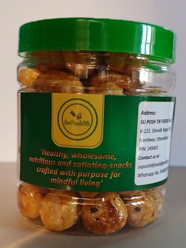 Image of SuPoshtik Caramel Makhana Sweet Fox Nuts, 40g, Healthy Snack,