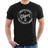 Gibson Since 1894 - Camiseta de guitarra McCarty Les Paul estilo vintage, Negro, 50