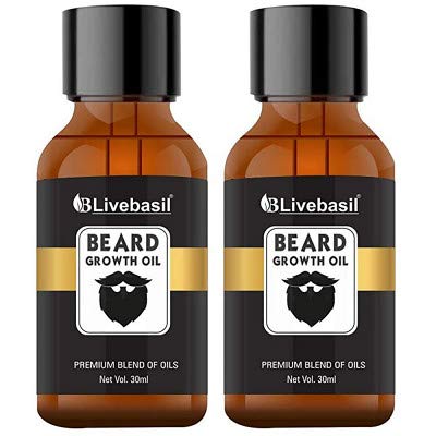 Livebasil Overseas Beard Hair Growth Oil - Promotes Thicker and Healthier Beard Growth - (Pack of 2) (30 ml x 2) (B08YD5ZBCB) Amazon Price History, Amazon Price Tracker