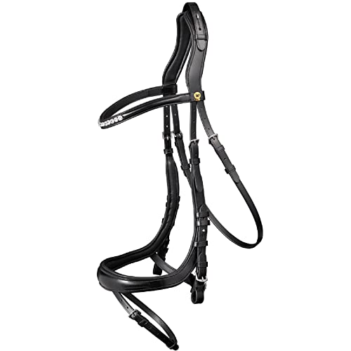 Trensenzaum Sensation Waldhausen S-Line noir cob pour équitation