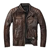 Perfekt von unserem Team entworfen, ist diese Herren-Lederjacke robust genug, um jahrelang in Ihrem Kleiderschrank zu bleiben.