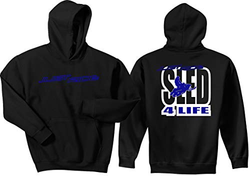 Just Ride Sled 4 Life Black Hoodie Sweatshirt2