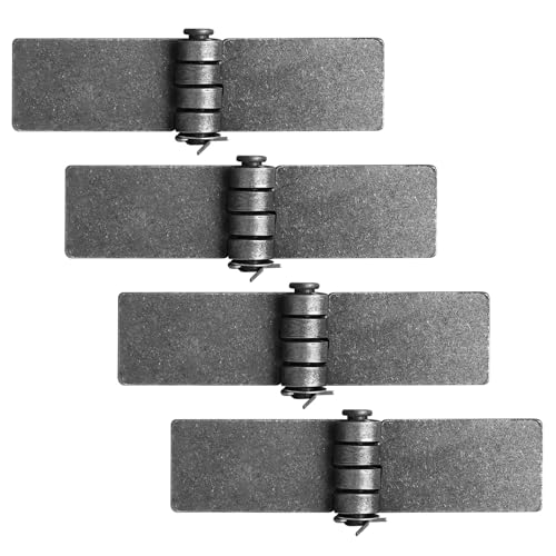 TSSS 4 Stück 192 x 63 mm Türscharnier zum anschweißen Abnehmbare Anschweißband für Metall-Türen, Schwerlast-Scharnier für Stahl-Tore Fahrzeuge, Dicke: 6 mm
