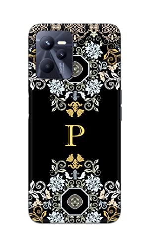 Image of Printed Hard Back Cover Case for Realme Narzo 50A Prime Back Cover (Alphabet P) -1803