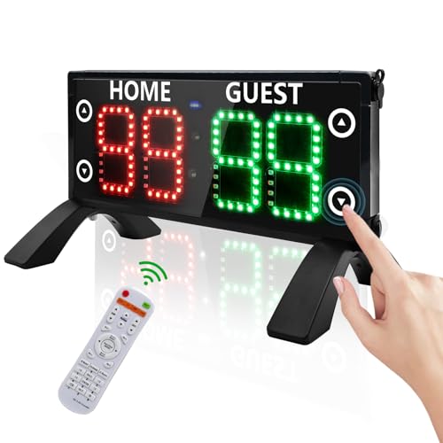 YZ High Bright Large Digital Scoreboard, Portable Outdoor Electronic Scoreboard with Remote, Score...
