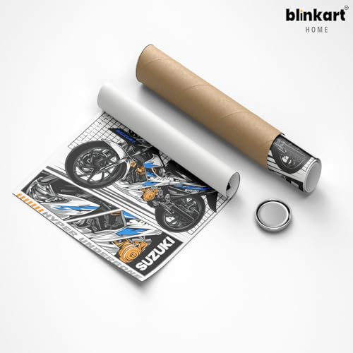 Image of BLINKART Suzuki Satria F150Car Posters Sticker Gift Items for Boys Room Wall Decor || Comes with Double-Sided Tape|| Decoration Bedroom Living Room Office Studio Decor | 12x18 In (A3) - CAR-253