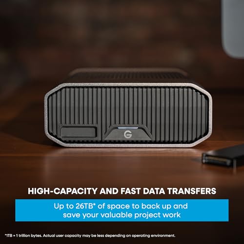 Image of G-DRIVE 12TB Project, High-Capacity Hard Drive, Thunderbolt 3, USB (10Gbps), 7200RPM Ultrastar Hard Drive, Up to 250MB /s Read - SDPHG1H-012T