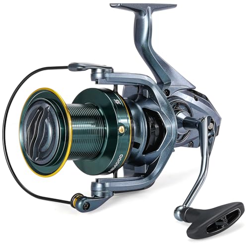 Sougayilang Surf Spinning Reel - Ultra Smooth Drag System for Big Game Saltwater Surf Fishing, Ideal High-Capacity for Freshwater Inshore and Offshore Fishing