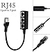RJ45 Ethernet Splitter Cable, Sartyee RJ45 Y Splitter Adapter 1 to 3 Port Ethernet Switch Adapter Cable for CAT 5/CAT 6 LAN Ethernet Socket Connector Adapter Cat5 Cat6 Cable - ONE at A TIME