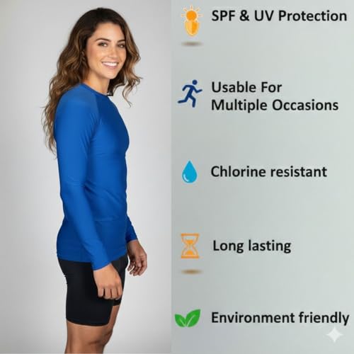 Image of Aqua Holic Swim Shorts & Full Sleeves Tshirt for Women