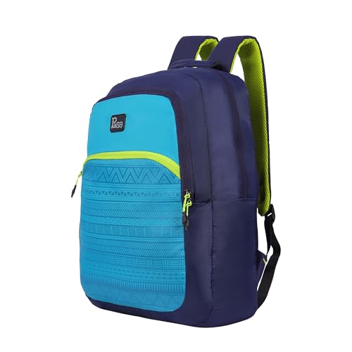 R59 Tribex By Harissons Vibrant 24L Lightweight & Durable Casual Backpack for Men & Women | Spacious Main Compartment with Quick Front Pocket Access | Ideal for Travel, School & College (Blue)