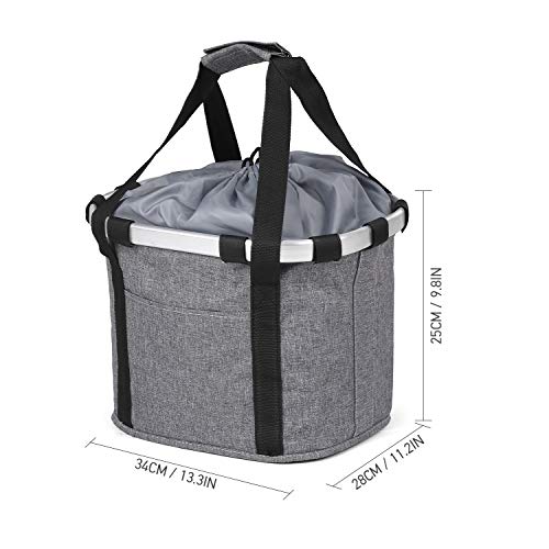 Festnight Cesta destacável da bicicleta Frente da bicicleta Transportadora para animais de estimação