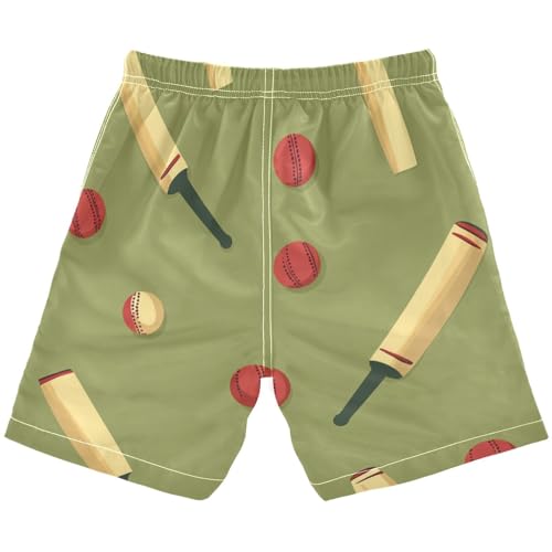 Boys Beach Board Shorts Cricket Sport Ball Swim Trunk Teen Swimwear 8-16Y Multicolor2