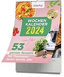MEIN ZAUBERTOPF Wochenkalender 2024 – Küchen-Kalender – mit Notizfeld – pro Woche 1 Rezept für Thermomix® – Format DIN A 4 – Spiralbindung – 53 ... ... 2024: 53 Genuss-Rezepte für den Thermomix®