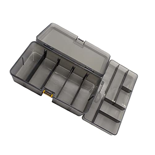 Fishing Tackle Box 2 Layer Fishing Lure Hook Tackle Box Detachable Fishing Tackle Storage Organizer Box for Storing Swivels Jigs Hooks Sinker