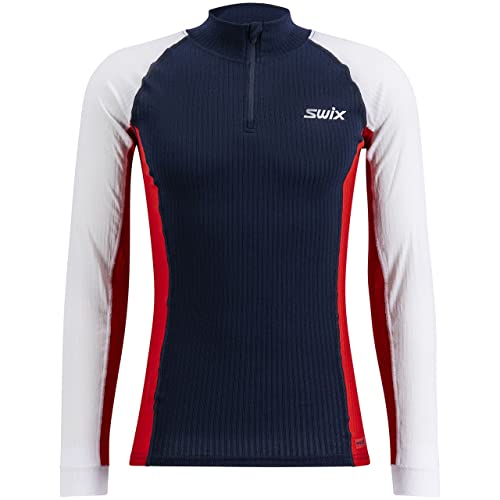 Swix RaceX Bodywear - Media Cremallera, Color Azul Marino, Medium Cover