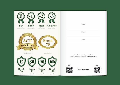 Two Golf Log Pocket Notebooks - Progress Tracker, 50 Detailed Rounds, Yardage Section, Golf Terminology & Game Formats - Image 4