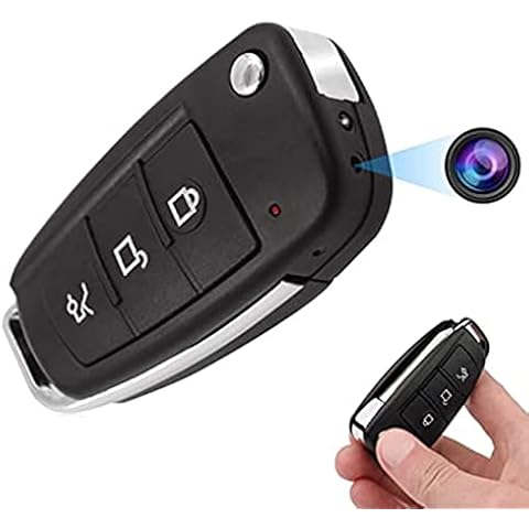 Wzglod 1080P Car Key Mini Camera Motion Detection Video Recorder Night Vision Keychain Camera 140° Wide Angle Lens Sport Mini Camcorder Cover