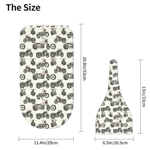 Image of Painting Motorcycles Newborn Swaddle Blankets Hat Sets Soft Baby Receiving Blanket Swaddle Sack for Baby Shower Infant Boy Girl Gift
