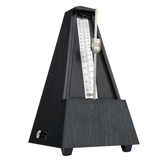 Sondery Mechanical Metronome with Bell for Piano Guitar Drum Classic Black
