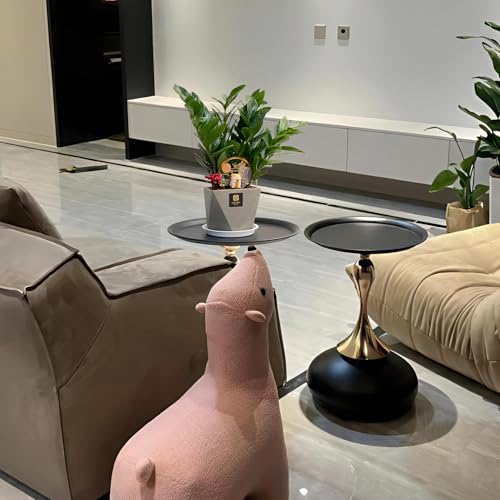 Elegant Modern Side Table - Featuring a Unique Hourglass Design, Ideal for use in Living Rooms, cafes, Dining Rooms, bedrooms, and Outdoors - a Fashionable Decoration - Image 4