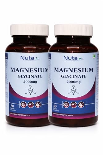Image of Magnesium Glycinate 2000mg | Highly Bioavailable Magnesium Tablets for Sleep, Muscle Relaxation & Stress Support | 120 tablets