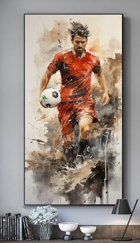 Broderie Diamant Football Grand Format pour Chasser le Stress et Décorer vos Murs
