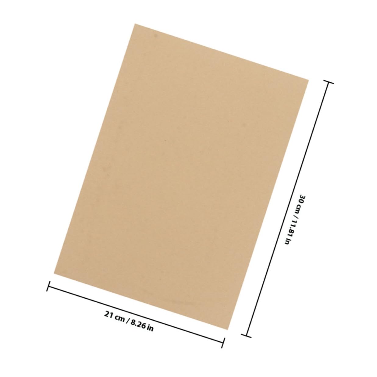 EPIGEIST Vintage Kraftpapier Briefpapier A4 160g 100 Blatt Braunes Papier mit Verstärkter Haltbarkeit Multifunktionales Schreibpapier für Präsentationen und Verpackungen