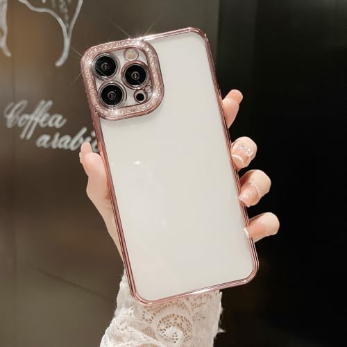 Coque strass iPhone 12 Pro idéale pour briller en soirée avec sa protection souple