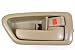 PT Auto Warehouse TO-2562E-RS - Inside Interior Inner Door Handle/Trim, Beige/Tan - Passenger Side