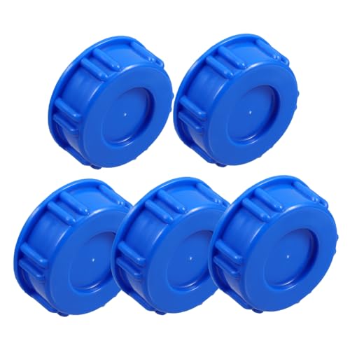 FELTECHELECTR Blue Hdpe Drum Lid 6 Inch 5pcs with Filler Tool for Industrial Chemical and Outdoor Water Storage