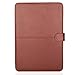 MOSISO Case Compatible with MacBook Air 13.6 inch M4 M3 M2 2025-2022 /Air 13 M1 2022-2018 /Pro 13 inch M2 M1 2025-2016, PU Leather Portfolio Protective Stand Cover, Brown