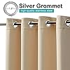 NICETOWN Outdoor Curtains for Patio Waterproof 95" L, Blackout Gazebo Curtain for Pergola/Porch Weatherproof, UV & Privacy Protection Outside Drape, 52" Wide, 1 Panel, Biscotti Beige #1