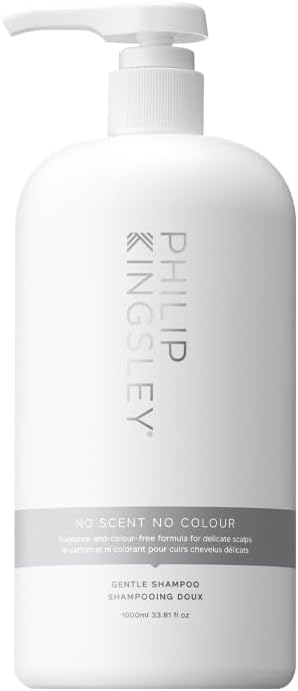 Philip Kingsley | No Scent No Colour Shampoo | For Sensitive and Delicate Scalps | Sulfate-Free and Fragrance-Free | 1000ml