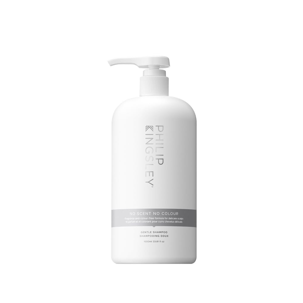 Philip Kingsley | No Scent No Colour Shampoo | Für empfindliche und empfindliche Kopfhaut | Sulfat- und parfümfrei | 1000ml
