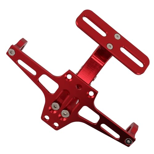 Support de plaque moto réglable alu noir pour personnaliser votre deux-roues