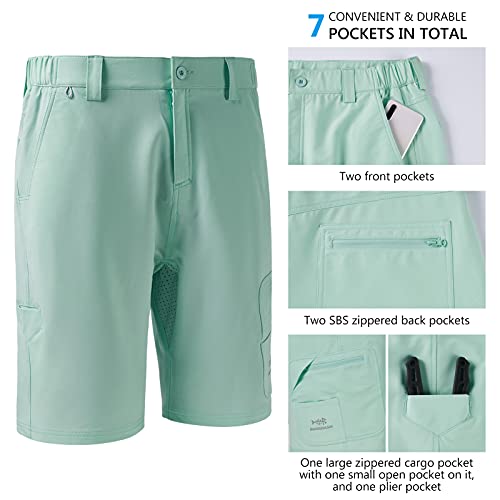 Bassdash Fp01M 10.5” Mens Fishing Cargo Shorts Quick Dry Upf 50+ Water Resistant #TOP4