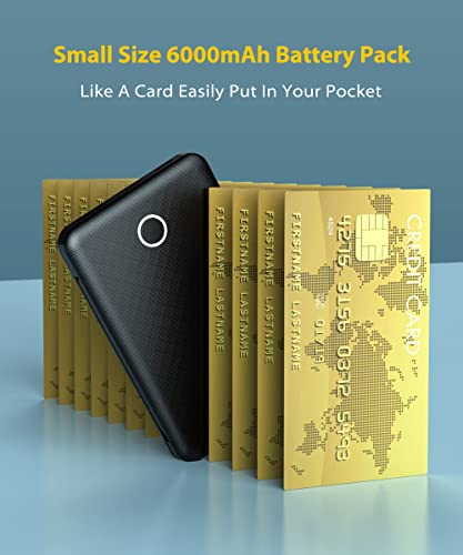 Alongza 3 Packs Power Bank With Built-In Cable, 4500Mah Small Power Bank, 6000Mah Lightweight Battery Pack, Slim Portable Charger External Travel Charger For Cell Phones #TOP4