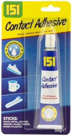 50g CONTACT ADHESIVE GLUE WATER RESISTANT WOOD METAL LEATHER CERAMIC GLASS, Glue for Home