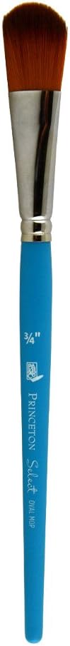 Princeton Select Artiste, Series 3750, Paint Brush for Acrylic, Watercolor and Oil, Oval Mop, 3/4 Inch