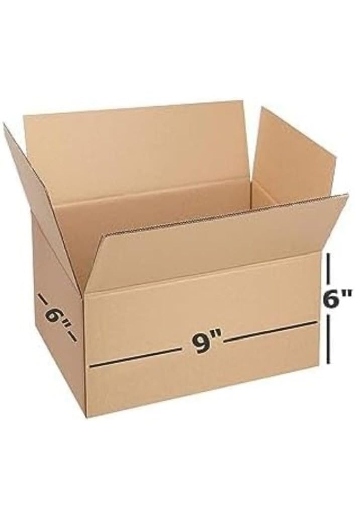 SAI PACKERS 3 Ply Brown Corrugated Packing Box Size: 9x6x6 Length 9 inch Width 6 inch Height 6 inch (Pack of 25) (B0CDTZL9CC) Amazon Price History, Amazon Price Tracker