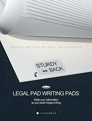 Legal Pads 5X8 Inch Writing Pads For Office Note Pads 5X8 For Work 80 Gsm Paper College Ruled Legal Pad To Do List Notepad 30 Sheets 6 Pack Notebook Writing Pad Notepads For Grocery List Shopping List #TOP4