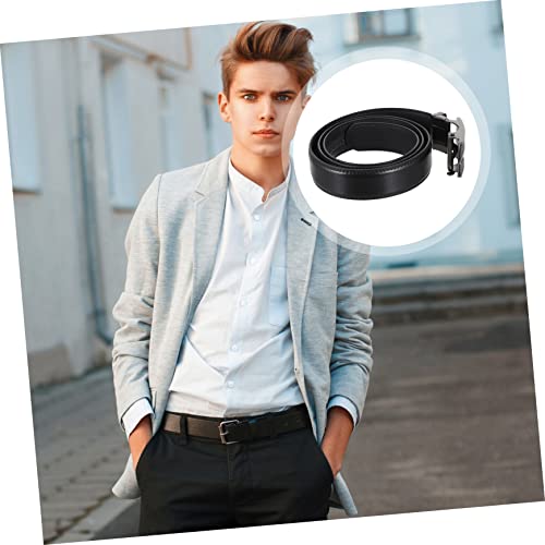 BESPORTBLE 1pc Men Leather Automatic Buckle Belt Waistband for Casual and Business Wear Stylish and Comfortable Design3