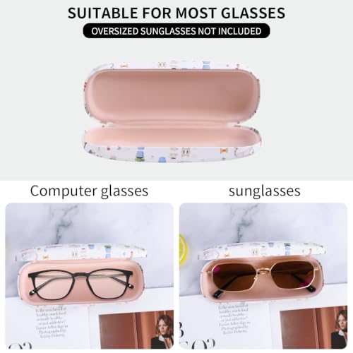 Image of PERFECTSIGHT Hard Shell Eyeglasses Case, Kawaii Protective Glasses Case for Kids, Cute Eyeglass Case for Women Men Girls