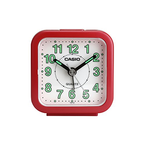 Casio TQ-141-4DF Alarm Clock Red