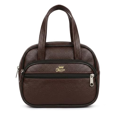 Image of Women's Stylish Trendy Leather Mini Handbag - Fashionable, Compact Purse for Casual and Formal Occasions