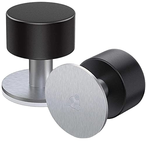 Tope de puerta de acero inoxidable premium con banda protectora de goma 7