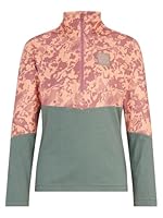 Ziener Kinder JARPS Skipullover, Skirolli, Funktions-Shirt | warm, elastisch, Recycled, Rose Blossom camo, 176
