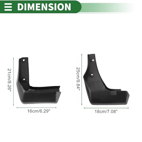 Image of Motoforti Mud Flaps Splash Guards Mud Guards for Honda Greiz 2015-2019 W /Mount Accessories