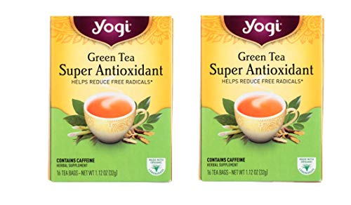 YOGI Organic 2 PACK (32 TEA BAGS )Tea Green Detox Herbal Blends Over 40 Different Flavors to choose...